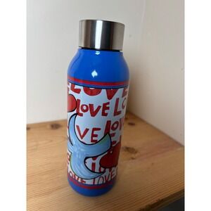 Brighton Blue Love Dove Hearts Stainless Steel Water Bottle & thermos - 16 oz